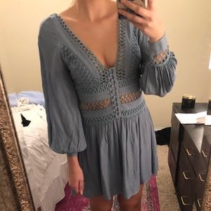 Free people powder blue dress NEW